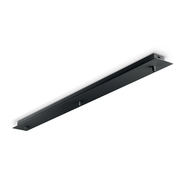 Ideallux rosone lineare 3 luci nero Ideallux Accessori